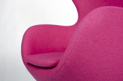 Fotoliu design lux Egg Wide, diverse culori, lana casmir/baza otel crom, HE-066.RED.1 - King [17]