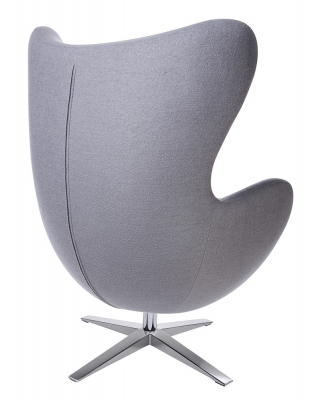 Fotoliu design lux Egg Wide, diverse culori, lana casmir/baza otel crom, HE-066.RED.1 - King [22]