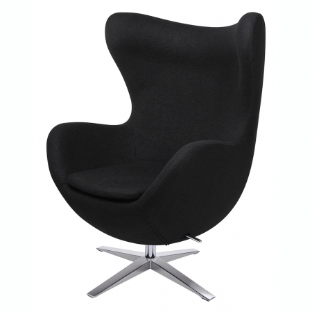Fotoliu design lux Egg Wide, diverse culori, lana casmir/baza otel crom, HE-066.RED.1 - King [28]