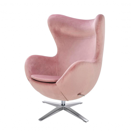 Fotoliu design lux Egg Wide Velvet, diverse culori, velur/otel crom, HE-066.HM8-18.DGREEN - King [58]