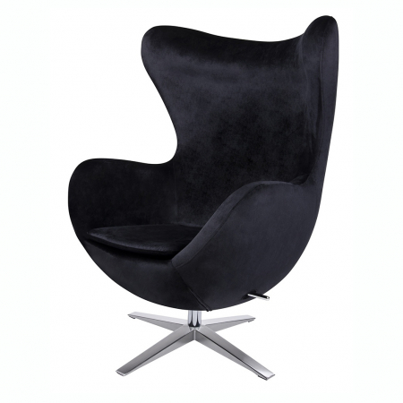 Fotoliu design lux Egg Wide Velvet, diverse culori, velur/otel crom, HE-066.HM8-18.DGREEN - King [41]