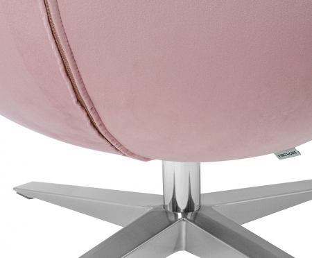 Fotoliu design lux Egg Wide Velvet, diverse culori, velur/otel crom, HE-066.HM8-18.DGREEN - King [67]