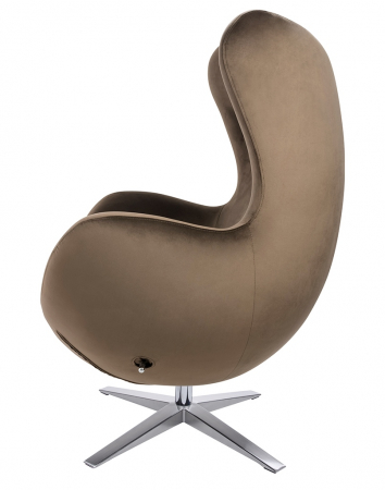 Fotoliu design lux Egg Wide Velvet, diverse culori, velur/otel crom, HE-066.HM8-18.DGREEN - King [44]