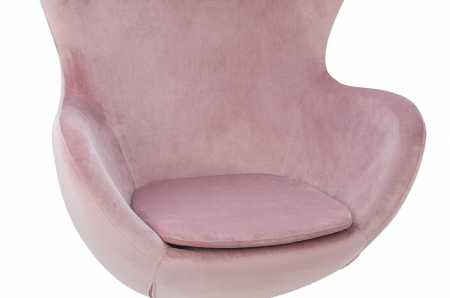 Fotoliu design lux Egg Wide Velvet, diverse culori, velur/otel crom, HE-066.HM8-18.DGREEN - King [71]