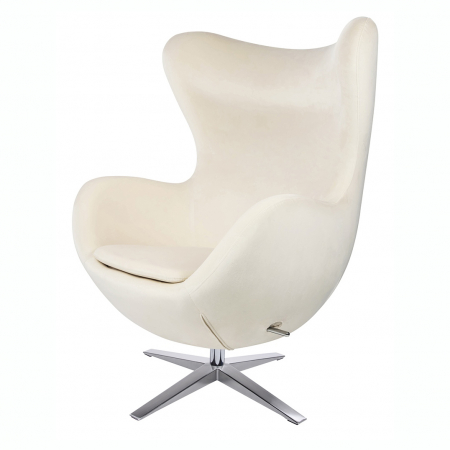 Fotoliu design lux Egg Wide Velvet, diverse culori, velur/otel crom, HE-066.HM8-18.DGREEN - King [50]