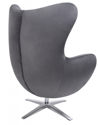 Fotoliu design lux Egg Wide Velvet, diverse culori, velur/otel crom, HE-066.HM8-18.DGREEN - King [6]