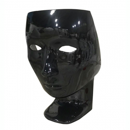 Fotoliu design lux Face tip sculptura masca, alb/negru, design extravagant, JH-035.BLACK - King [0]