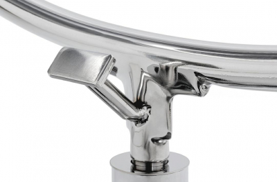 Fotoliu design tip bula rotativ Bubble Stand II, diverse culori, piele ecologica/cadru otel cromat, JH-200-2.01W - King [3]