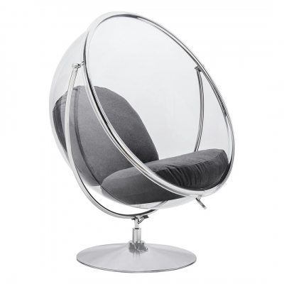 Fotoliu design tip bula rotativ Bubble Stand II, diverse culori, lana casmir/cadru otel cromat, JH-200-2.04W - King [0]