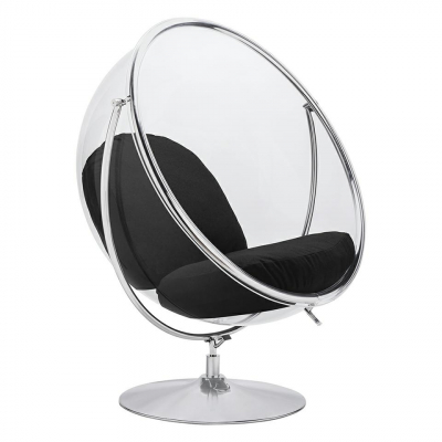 Fotoliu design tip bula rotativ Bubble Stand II, diverse culori, lana casmir/cadru otel cromat, JH-200-2.04W - King [13]