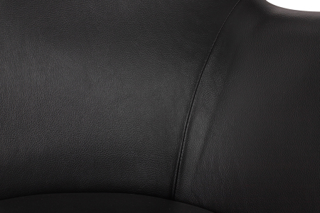 Fotoliu Egg Szeroki Pu 80x70x110 cm, Negru - King Home [14]