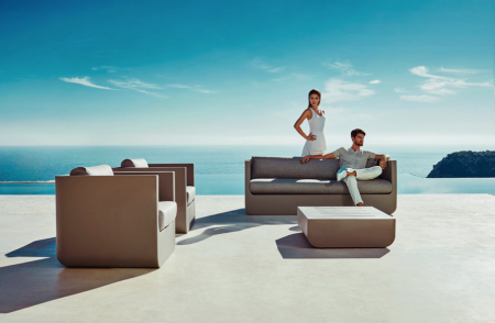 Fotoliu exterior iluminare LED Ulm 82x82x72 cm, rasina din polietilena, design modern, 54134 - Vondom [8]