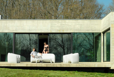 Fotoliu exterior iluminare LED Blow, 90x78x76 cm, polipropilena, design modern, 55014 - Vondom [5]