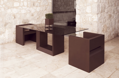 Fotoliu exterior Vela 55x58x65 cm, rasina din polietilena, design modern, 54052 - Vondom [7]