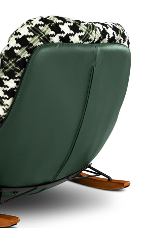 Fotoliu Fatty, Piele Pu Verde Închis - King Home [6]
