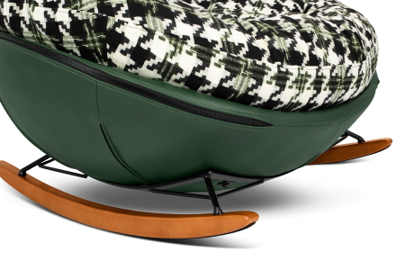 Fotoliu Fatty, Piele Pu Verde Închis - King Home [5]