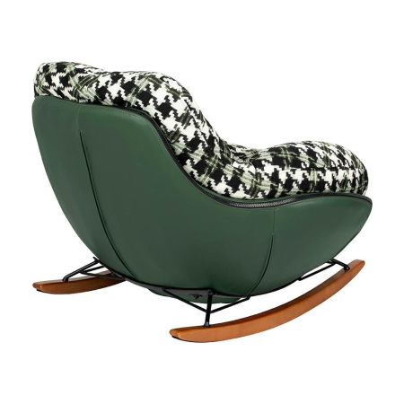 Fotoliu Fatty, Piele Pu Verde Închis - King Home [2]