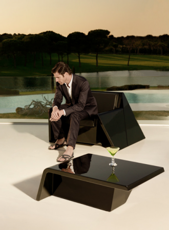 Fotoliu gradina/terasa iluminare LED Rest, 110x105x74 cm, polipropilena, diverse culori, 53001 - Vondom [7]