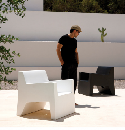 Fotoliu gradina/terasa Jut 82x80x80 cm, polipropilena, diverse culori, 44401 - Vondom [4]