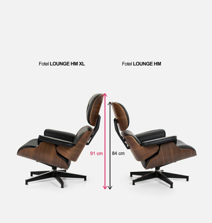 Fotoliu Lounge Hm Xl 84,5x81x91 cm, Negru - King Home [6]
