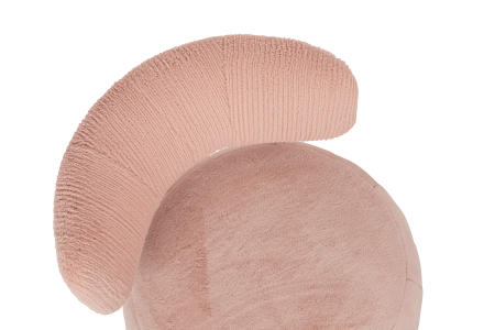 Fotoliu Low Teddy Pink 73x80x69 cm, Oțel Roz - King Home [5]