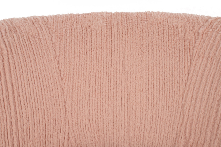 Fotoliu Low Teddy Pink 73x80x69 cm, Oțel Roz - King Home [9]