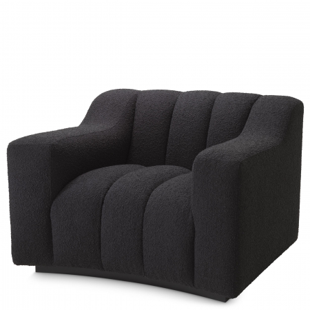 Promotii -   Scaun Kelly bouclé negru 115206 EICHHOLTZ