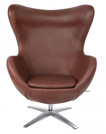 Fotoliu lux Egg Wide piele ecologica diverse culori- baza rotativa cromata, HE-066.P584.71 - King [47]