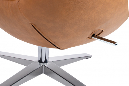 Fotoliu lux Egg Wide piele ecologica diverse culori- baza rotativa cromata, HE-066.P584.71 - King [43]