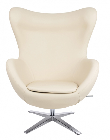 Fotoliu lux Egg Wide piele ecologica diverse culori- baza rotativa cromata, HE-066.P584.71 - King [24]