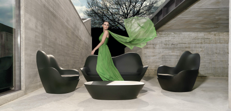 Fotoliu modern exterior iluminare LED Sabinas 118x86x99 cm, polipropilena, diverse culori, 45007 - Vondom [7]