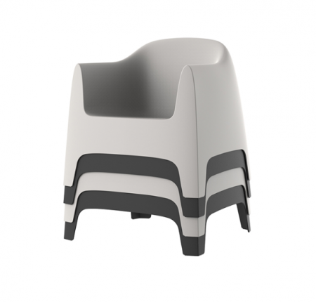 Fotoliu modern exterior Solid 84x80x81 cm, polipropilena, diverse culori, 55023 - Vondom [5]
