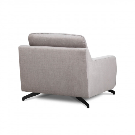 Fotoliu modern Figaro cu picioare negre metal, tapiterie personalizabila , FIGARO ARM A1 - Gala Collezione [1]