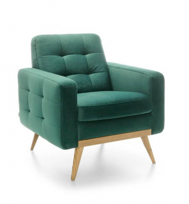 Fotolii - Fotoliu Nova cu picioare inalte lemn, tapiterie personalizabila , NOVA ARMCHAIR CALIFORNIA - Gala Collezione