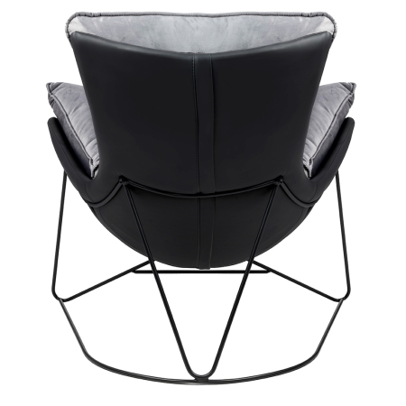 Fotoliu Otilia Stand Velvet 90x100x90 cm, Gri Închis - King Home [3]
