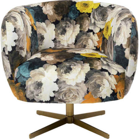 Fotoliu Peony Flower 81x75x70 cm, Poliester Auriu - Kare Design [2]