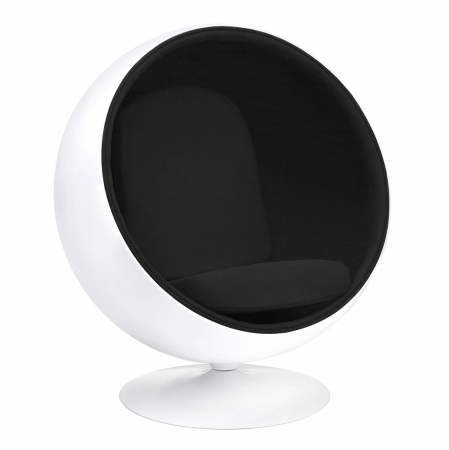 Fotolii - Fotoliu pivotant sfera design lux Ball, casmir/fibra de sticla, rosu/negru/albastru, JH-066.CZARNY - King