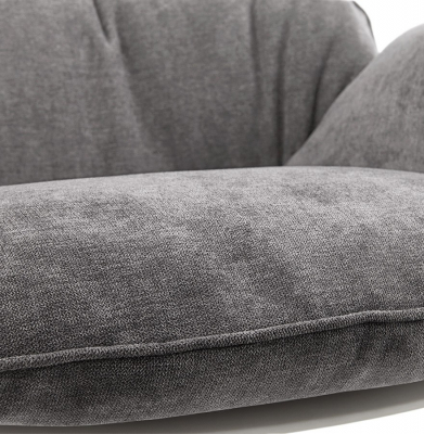 Fotoliu balansoar gri modern Polochon cu perne moi detasabile, design modern, AC01290LG - Kokoon [4]