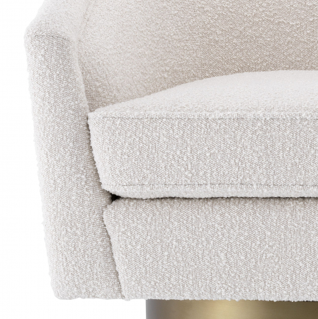  Scaun rotativ Catene bouclé crem 113943 EICHHOLTZ [4]