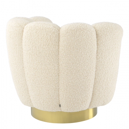   Scaun rotativ Mirage din blană artificială 113485 EICHHOLTZ [3]
