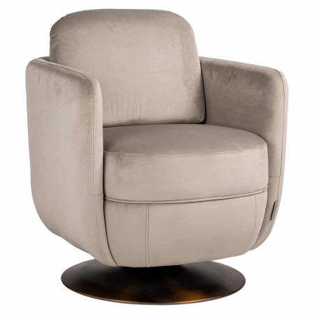 Produse - Fotoliu rotativ Turner kaki catifea ignifugată (FR-Quartz 903 Khaki), S4576 FR KHAKI VELVET - Richmond Interiors