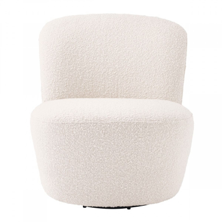   Scaun rotativ Doria bouclé crem 113458 EICHHOLTZ [1]