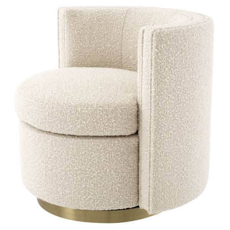   Scaun rotativ Amanda bouclé crem 115379 EICHHOLTZ [3]
