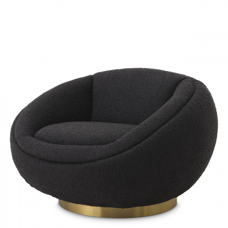   Scaun rotativ Bollinger bouclé crem 114819 EICHHOLTZ [6]