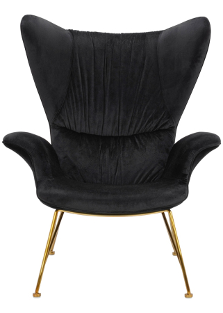 Fotoliu Shrimp Velvet 86x83x104 cm, Auriu - King Home [5]