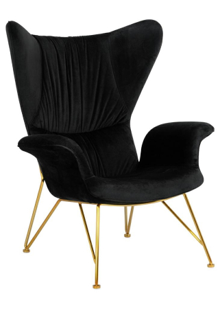 Produse - Fotoliu Shrimp Velvet 86x83x104 cm, Auriu - King Home
