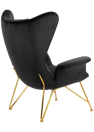 Fotoliu Shrimp Velvet 86x83x104 cm, Auriu - King Home [4]