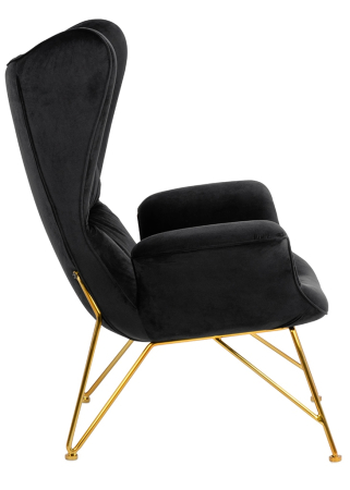 Fotoliu Shrimp Velvet 86x83x104 cm, Auriu - King Home [3]