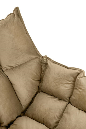 Fotoliu Swing Velvet 98x95x89 cm, Khaki - King Home [5]