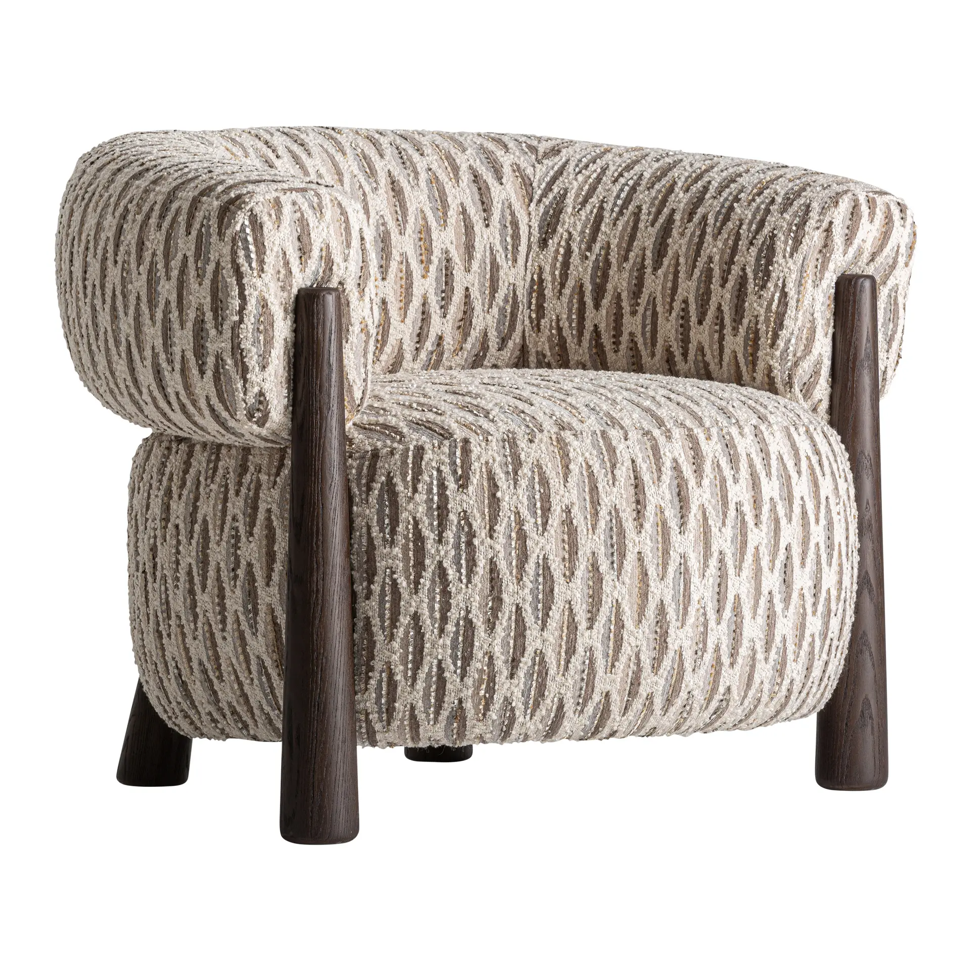 Produse - Fotoliu Tiffen din Poliester și Spuma Tonuri Neutre, 92x82x72cm, VicalHome 38821 VicalHome 38821